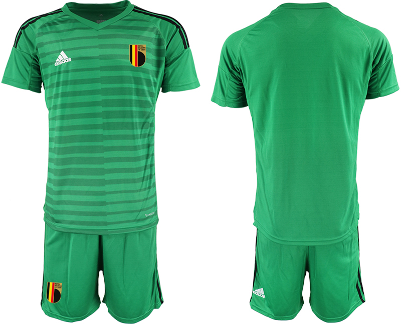 Men 2021 European Cup Belgium green goalkeeper Soccer Jerseys->belgium jersey->Soccer Country Jersey